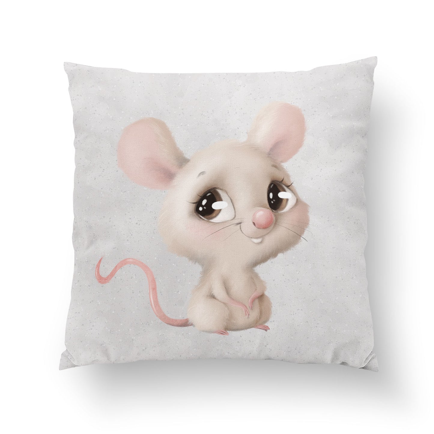 Coussin 35*35 animaux rigolos garçon, souris