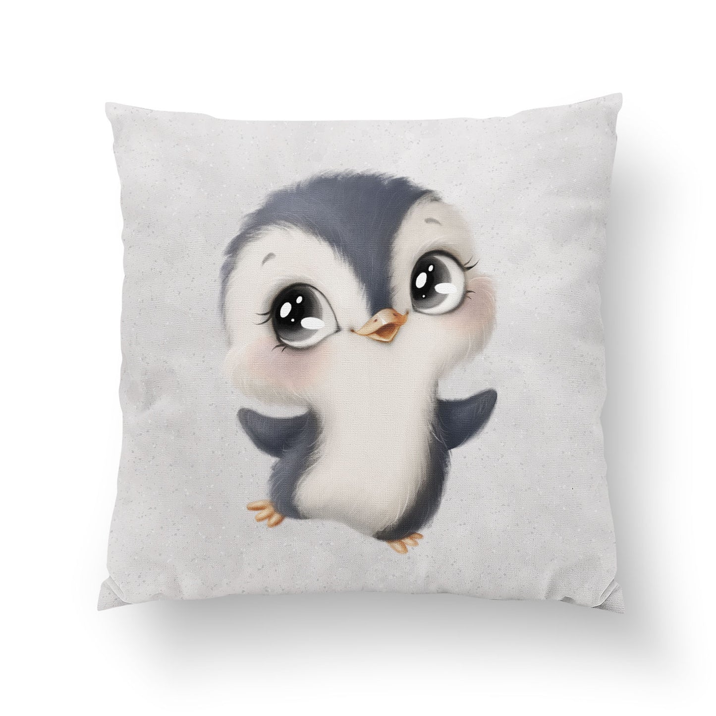 Coussin 35*35 animaux rigolos garçon, pingouin