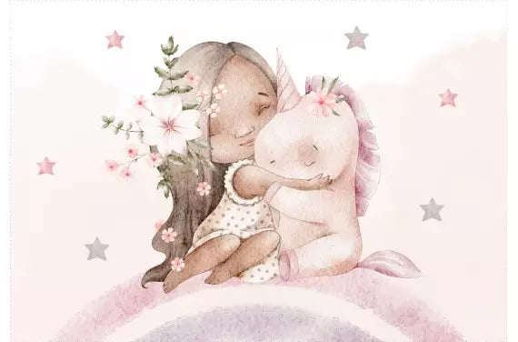 Coussin 50 *50 princesse licorn