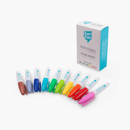 Coloriage BOITE 10 FEUTRES EFFAÇABLES POUR SILICONE