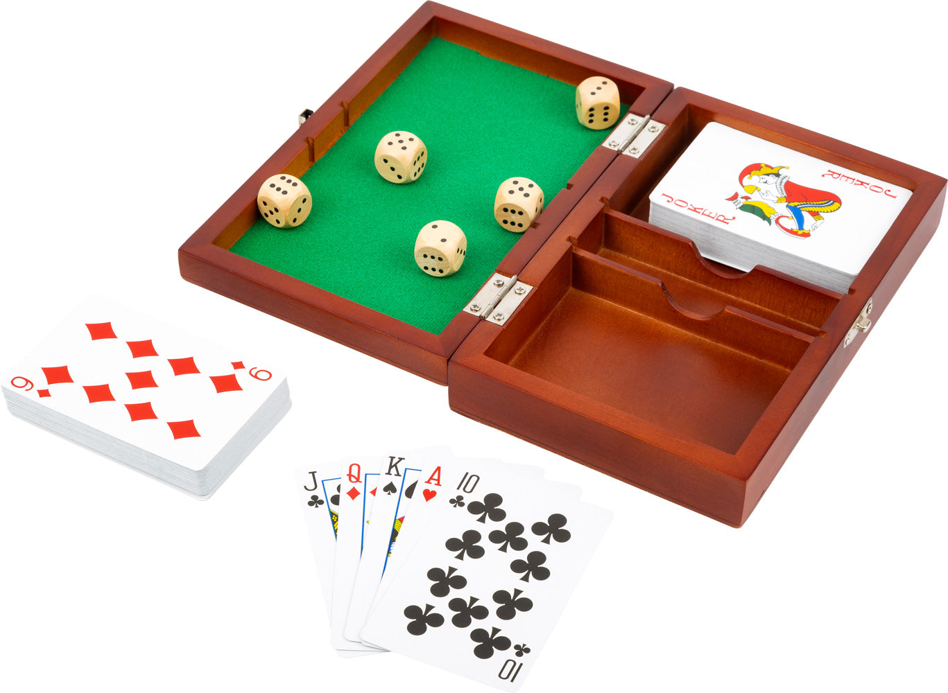 Boîte de Jeu de Cartes et de Dés