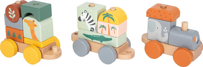 Jeu en bois " Train en bois « Safari »