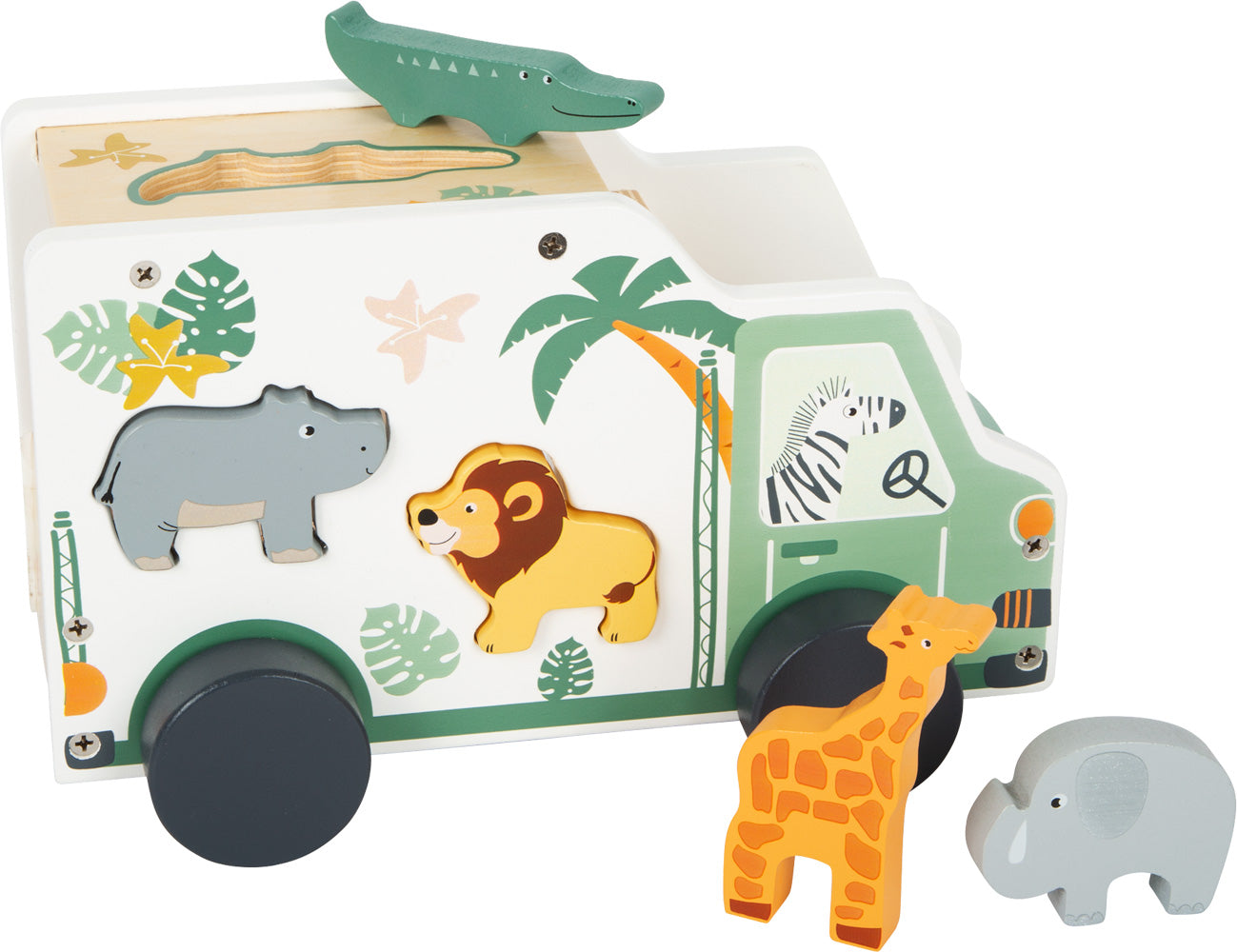 Jeu en bois " Jouet à formes Voiture de jeu "Safari"