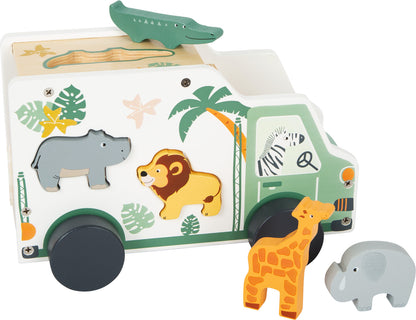 Jeu en bois " Jouet à formes Voiture de jeu "Safari"