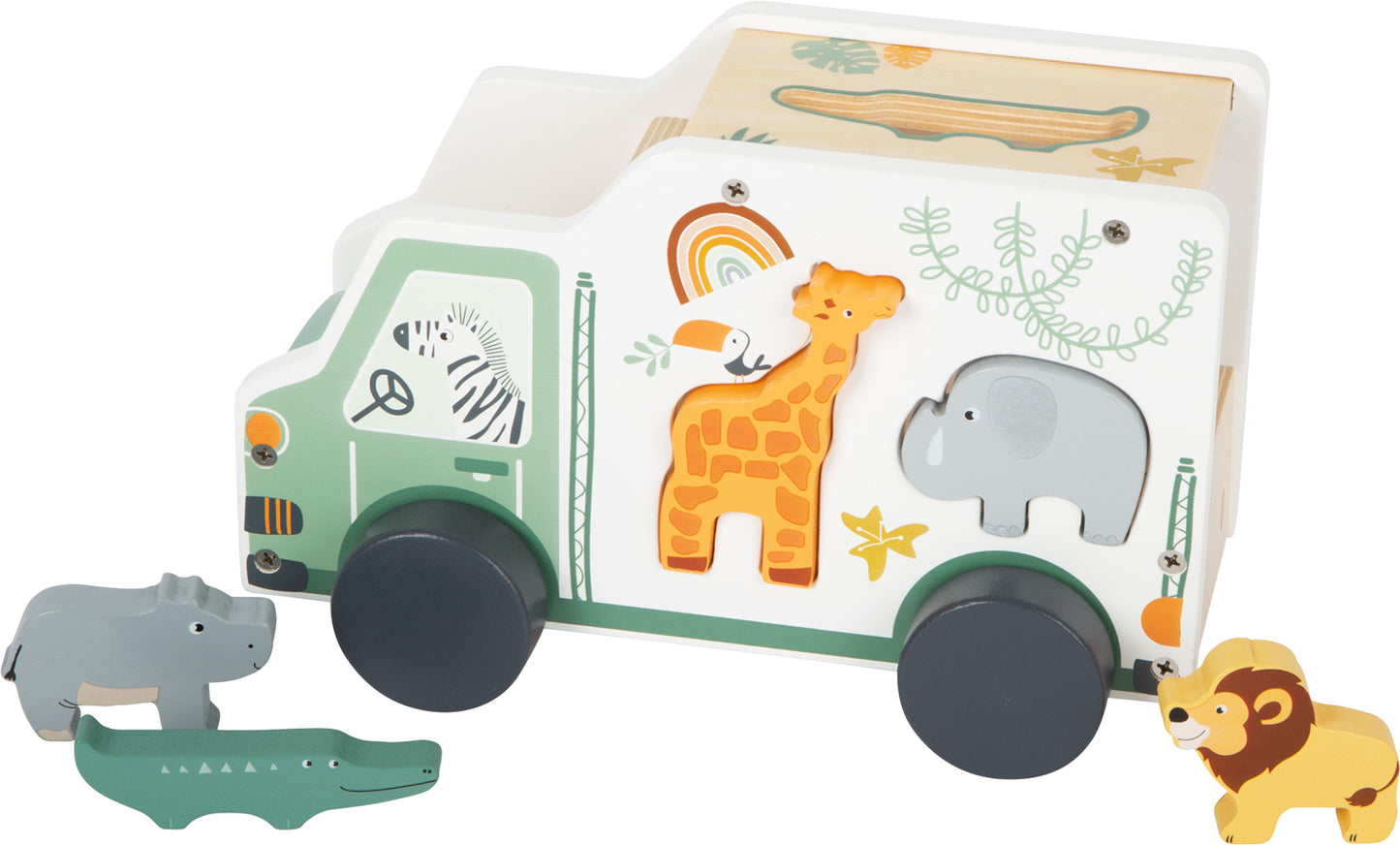 Jeu en bois " Jouet à formes Voiture de jeu "Safari"