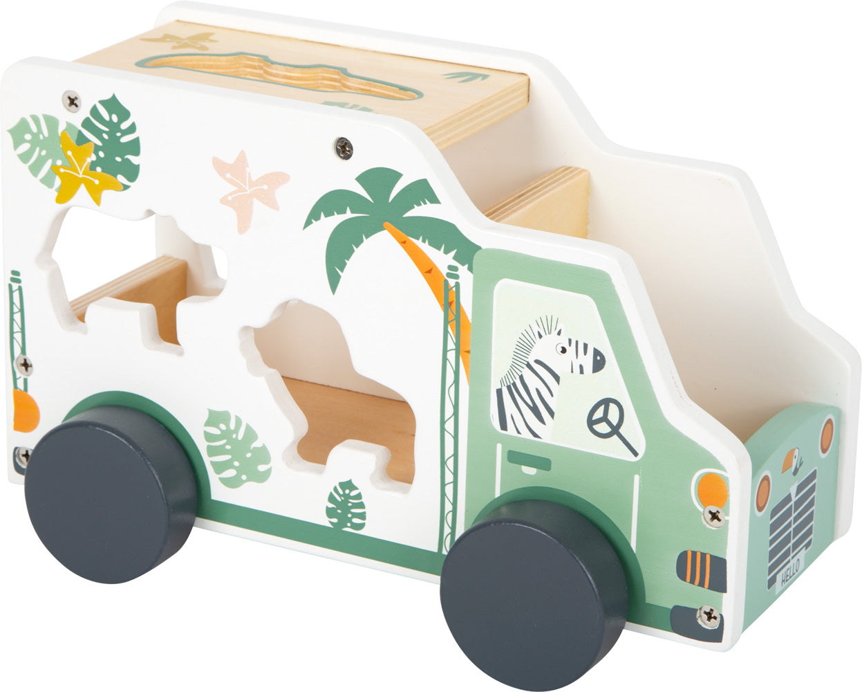 Jeu en bois " Jouet à formes Voiture de jeu "Safari"