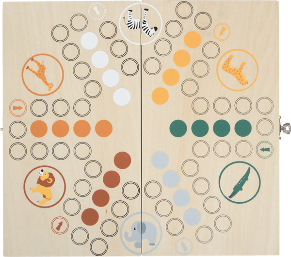 Ludo pour 6 joueurs "Safari"
