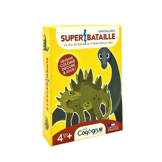 Jeu de cartes "Super Bataille Dinosaures"