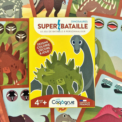 Jeu de cartes "Super Bataille Dinosaures"