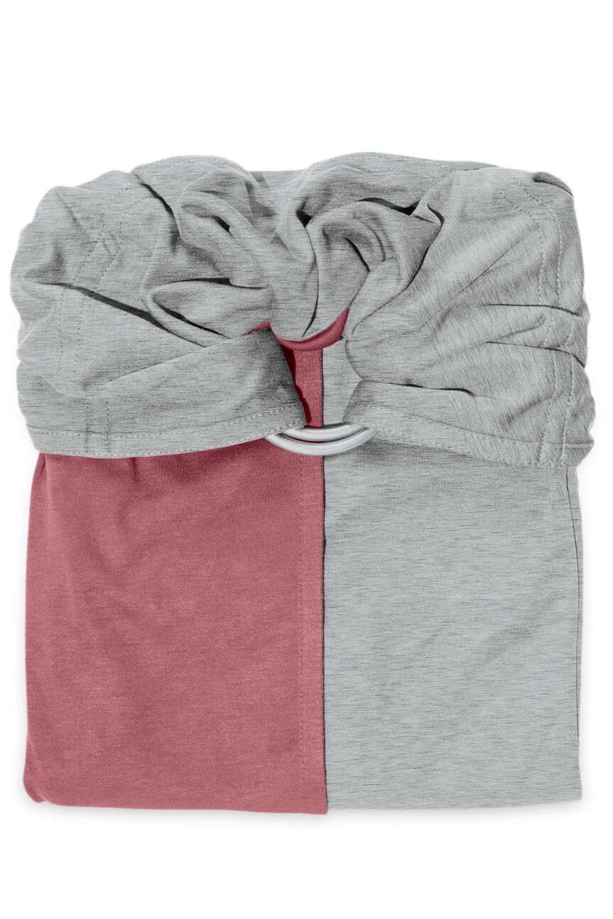 Echarpe Sling Petite Echarpe Sans Noeud Chiné, Rosé