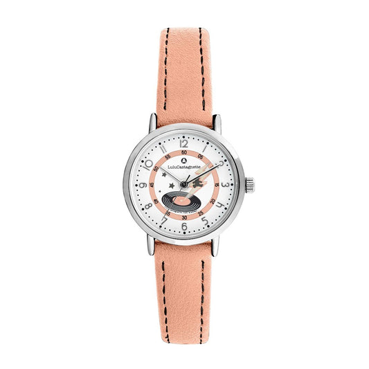 Montre fille analogique Lulu Castagnette - Bracelet cuir avec surpiqure - Rock Star