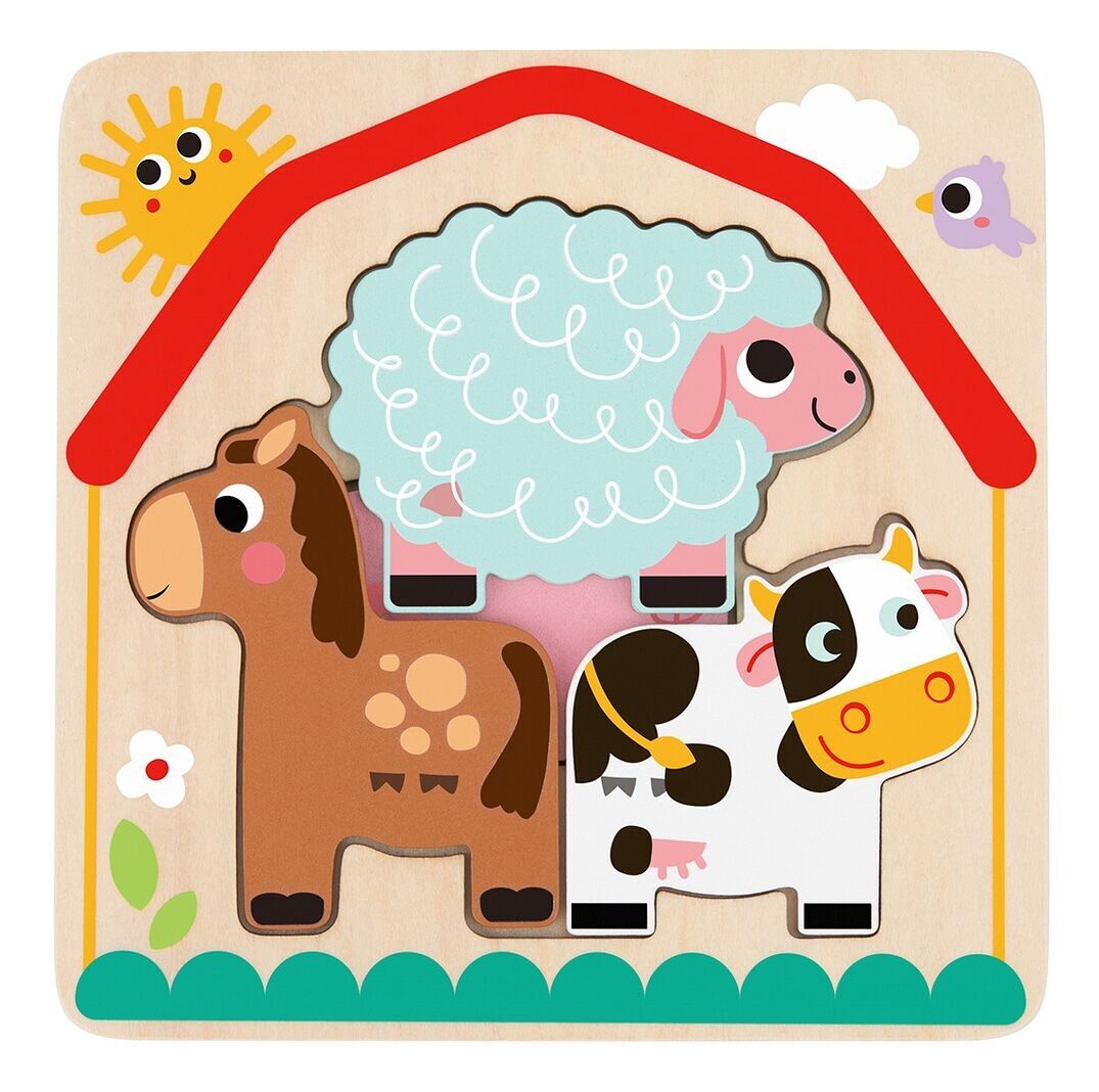 Puzzle de ferme multicouche