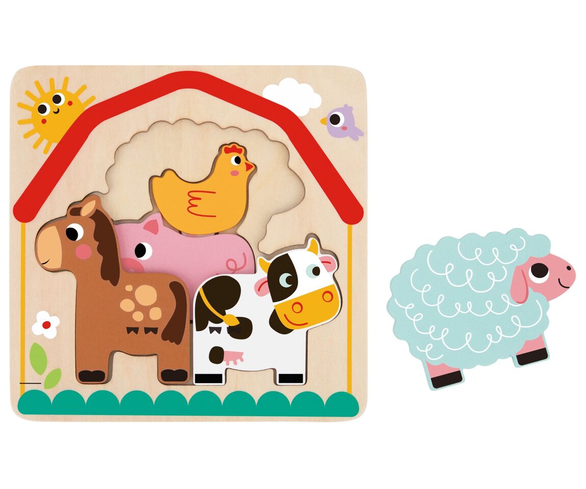 Puzzle de ferme multicouche