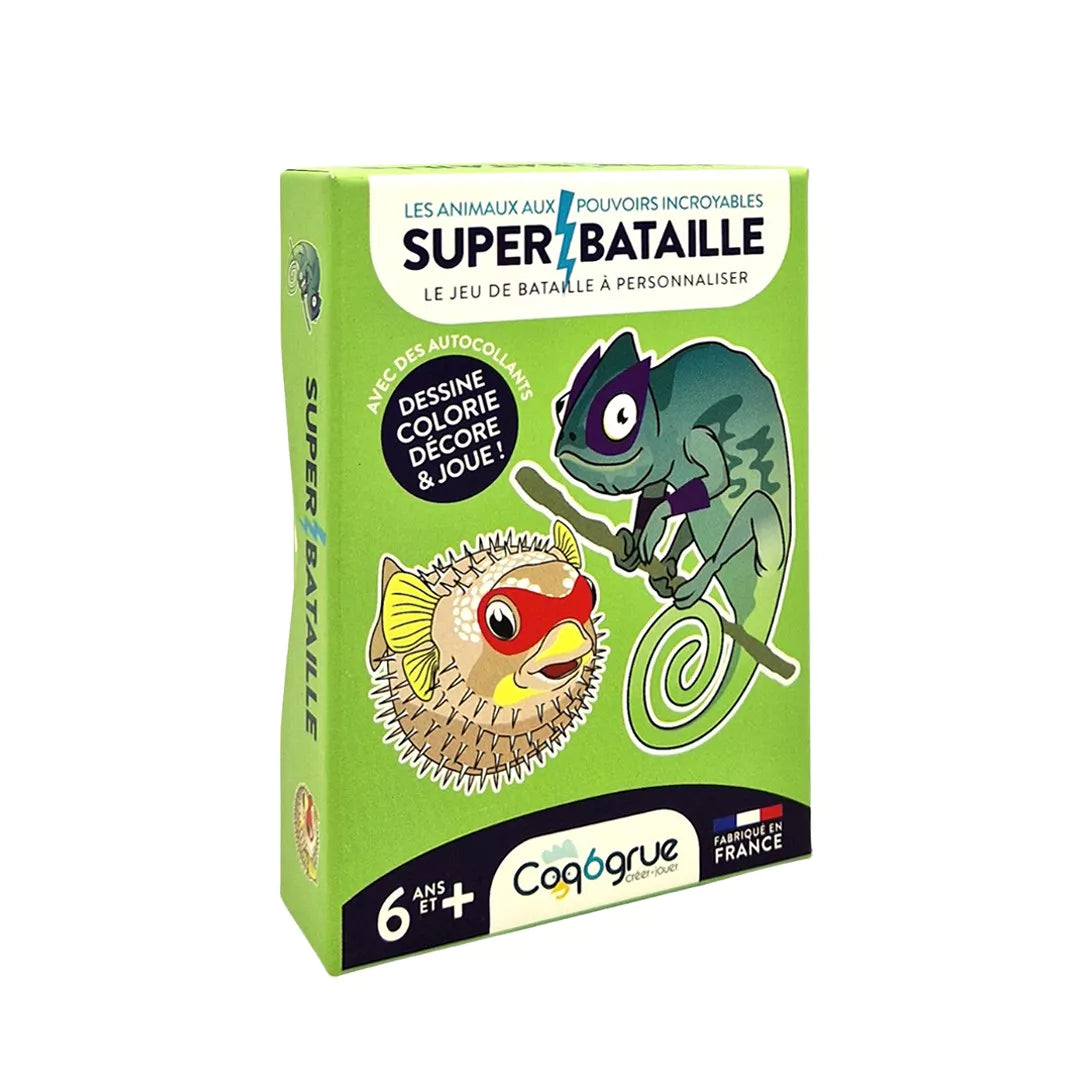 Jeu de cartes "SUPER BATAILLE Animaux incroyables"