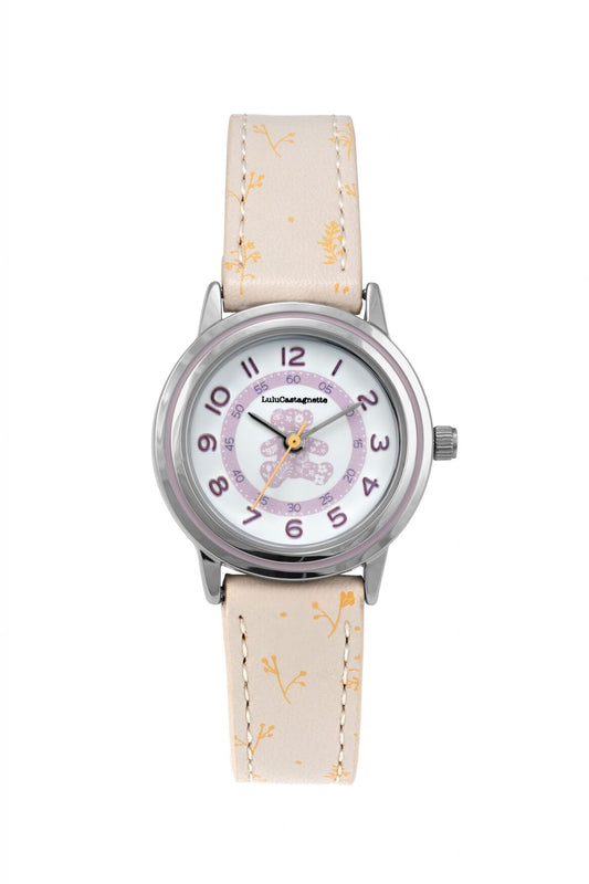 Montre fille analogique Lulu Castagnette - Bracelet cuir - Douceur