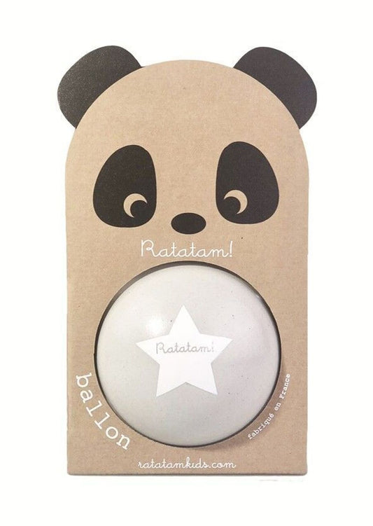 Petit ballon panda gris 12 cm