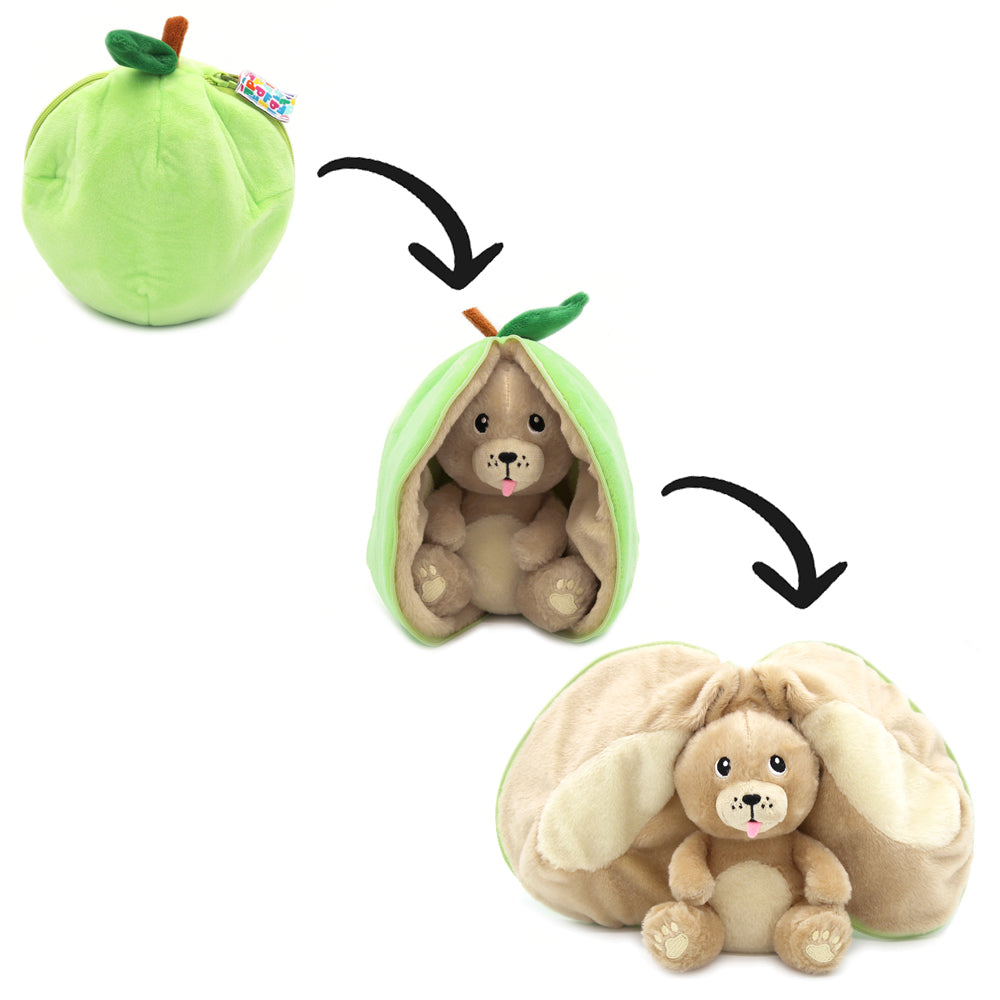 Peluche Crocket le chien/pomme - Flipetz