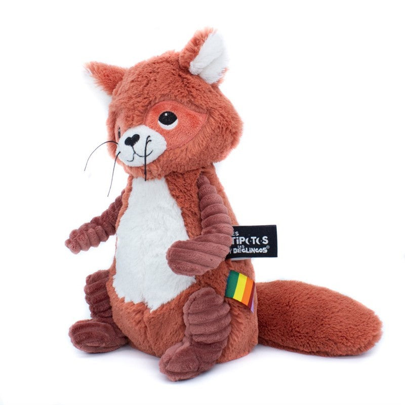 Peluche raton laveur Netoitou terracotta - Les Ptipotos