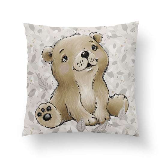 Coussin 35*35 bébé Animaux de la forêt ourson