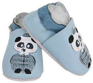 CHAUSSONS CUIR SOUPLE PANDA