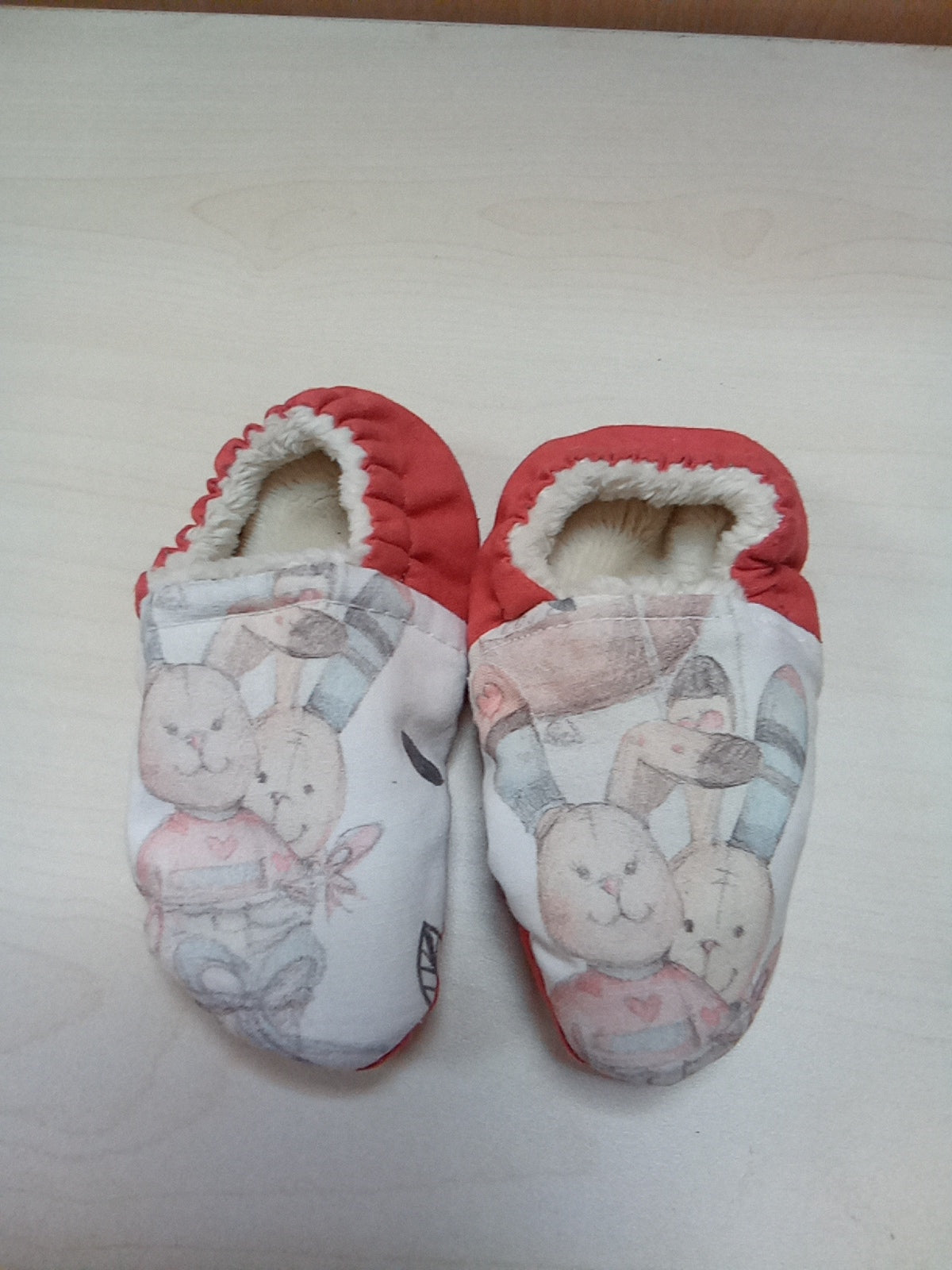 Paire de Chaussons bébé 0-6 mois lapin