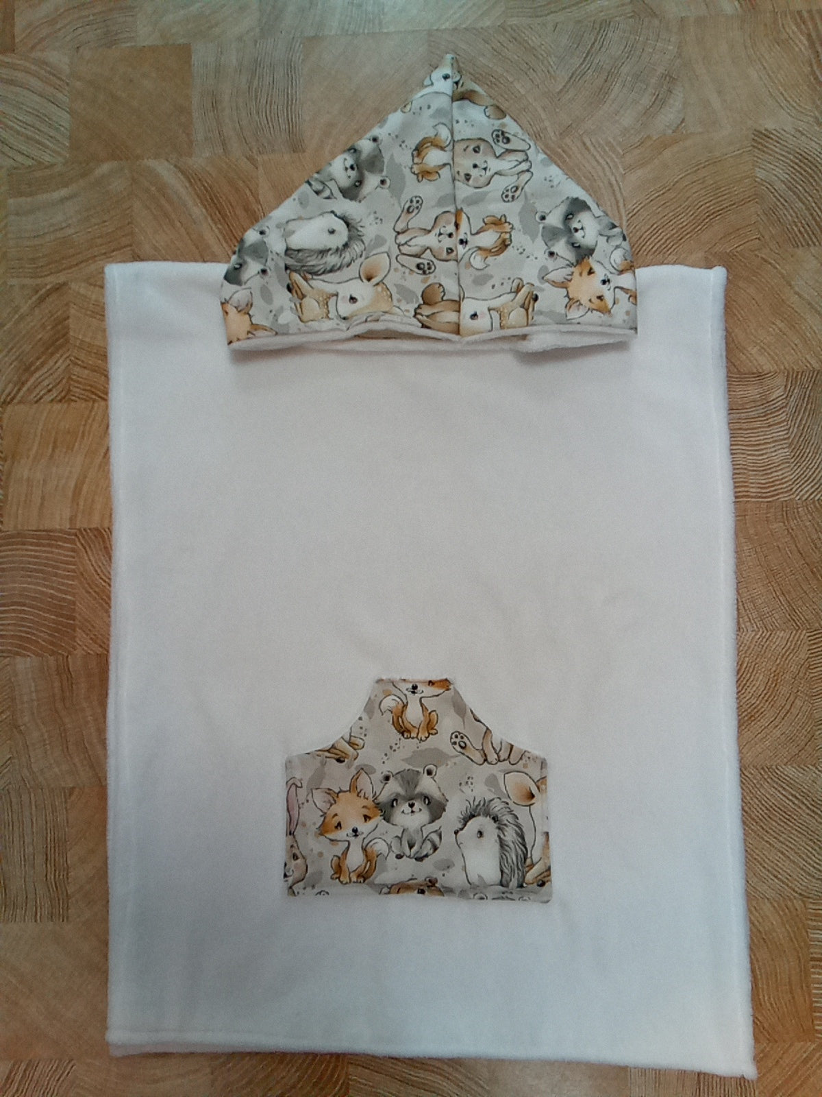 Pancho de bain Bébé Animaux de la forêt taille 1
