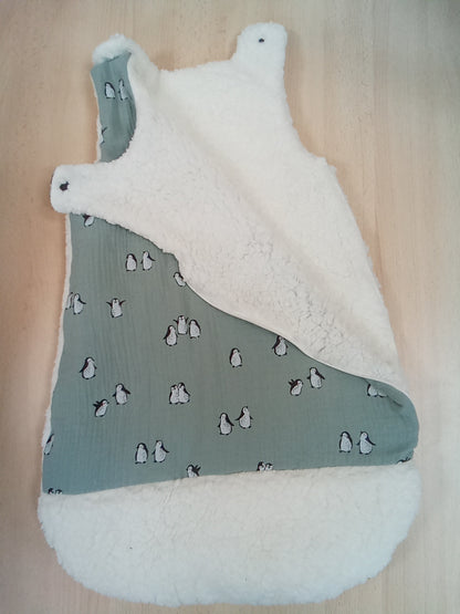 Turbulette Hiver 0/6 pingouin sherpa