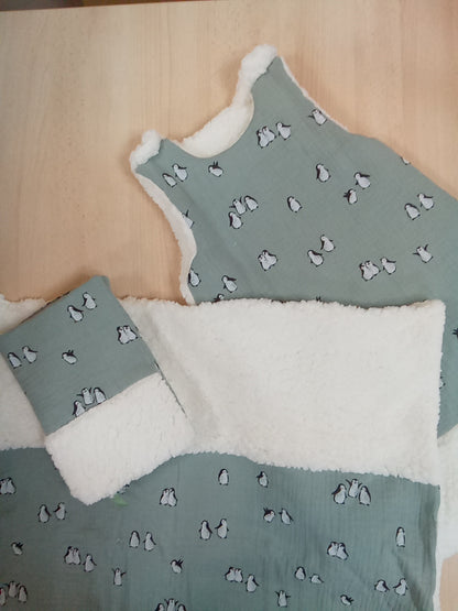 Turbulette Hiver 0/6 pingouin sherpa