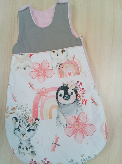 Turbulette hiver 0/6 mois animaux ff