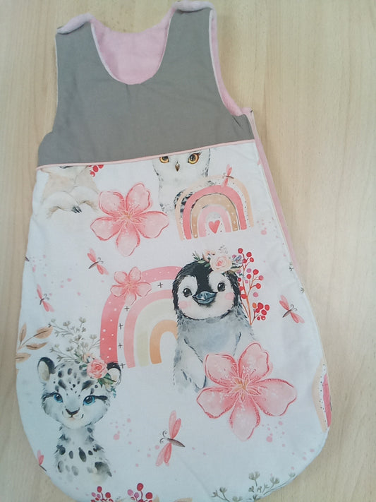 Turbulette hiver 0/6 mois animaux ff