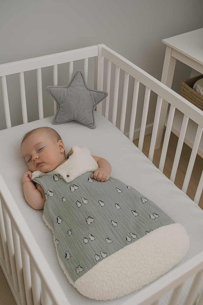 Turbulette Hiver 0/6 pingouin sherpa