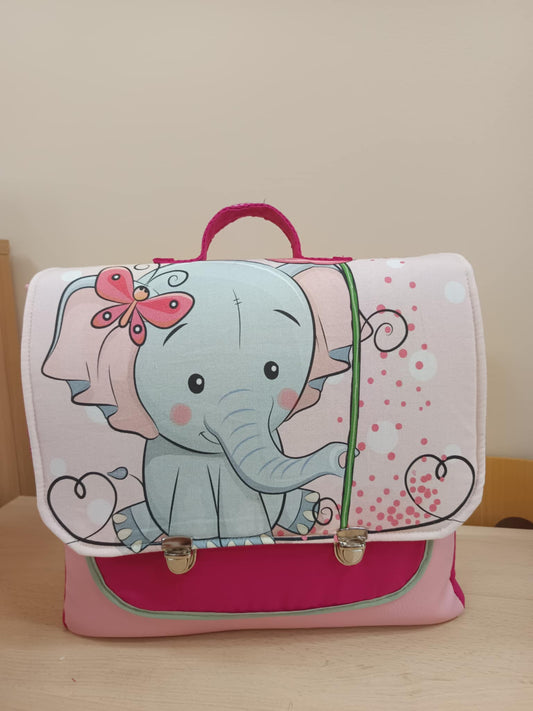 Cartable maternelle avec rabat panneau Elancreation modele unique
