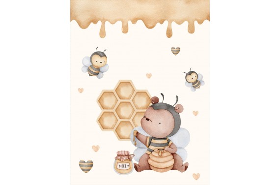 Couverture 75 *100 le miel et les abeilles