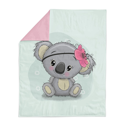 Couverture 75*100 koala mint