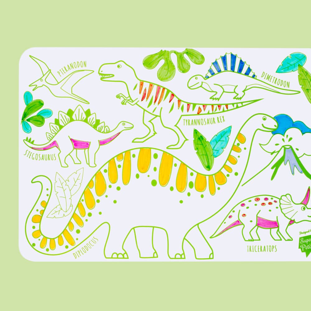 Coloriage Dino silicone reversible