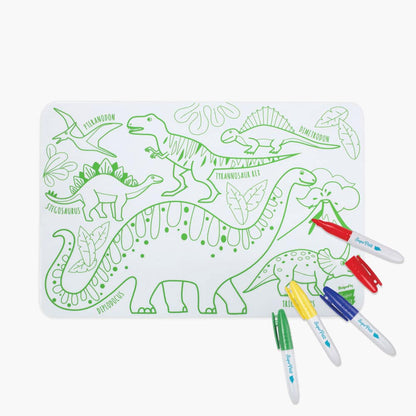 Coloriage Dino silicone reversible