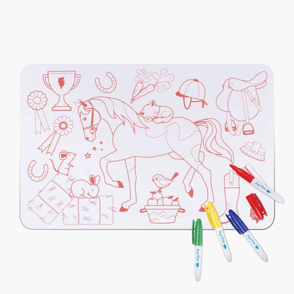 Coloriage Poney silicone reversible