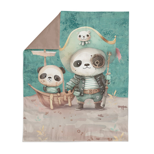 Couverture 75*100 panda pirates