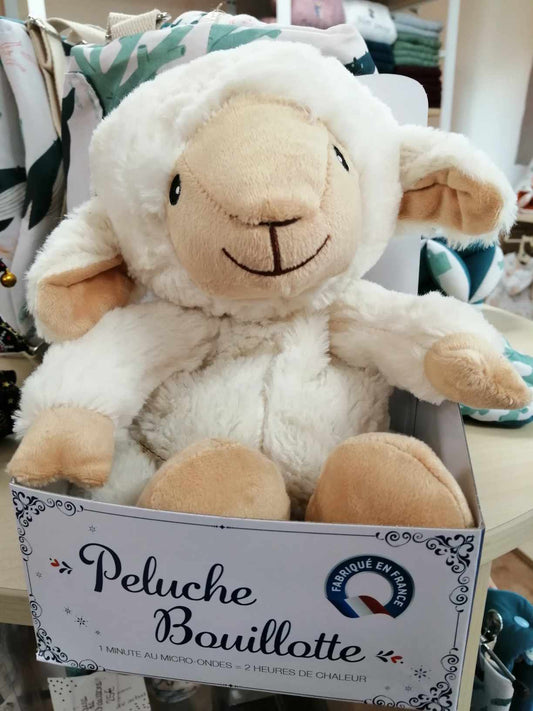 Peluche bouillotte Mouton