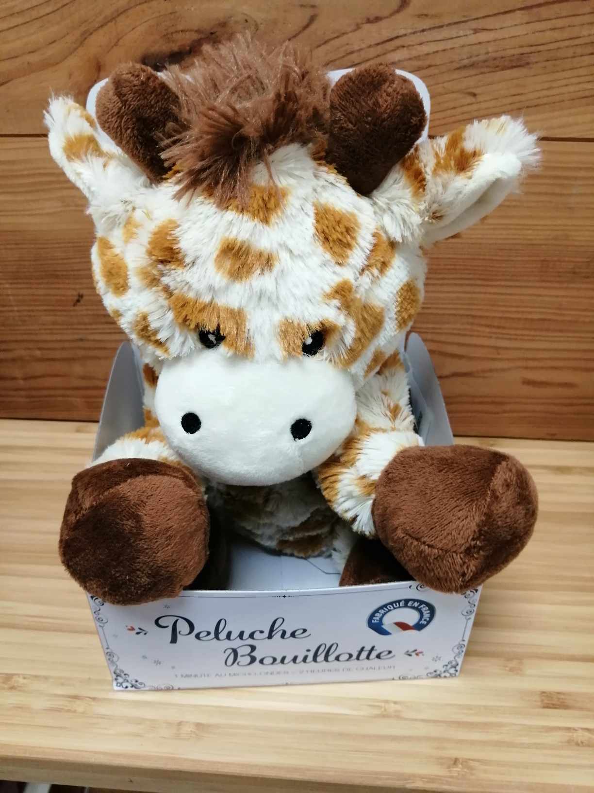 Peluche bouillotte Girafe