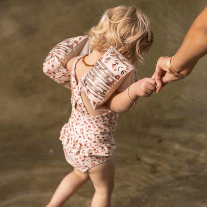 Brassards de natation imprimé Vieille Panthère Rose 2-6 ans