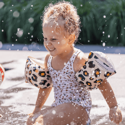 Brassards de natation Imprimé Panthère Beige 2-6 ans