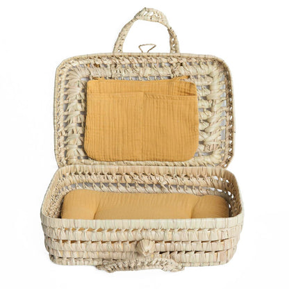 Valise poupée en feuilles de palmier BOBBLE