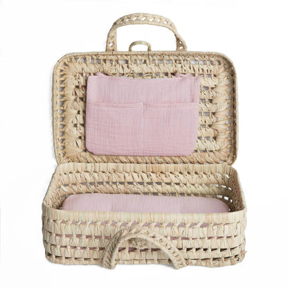 Valise poupée en feuilles de palmier BOBBLE