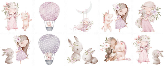 Lingettes Princesse licorn par 10