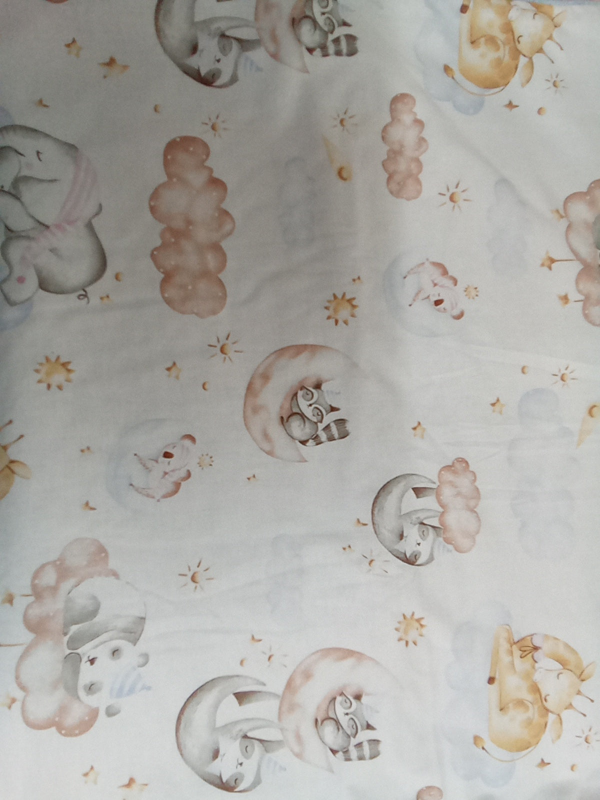 Couverture 70*90 animaux&nuage