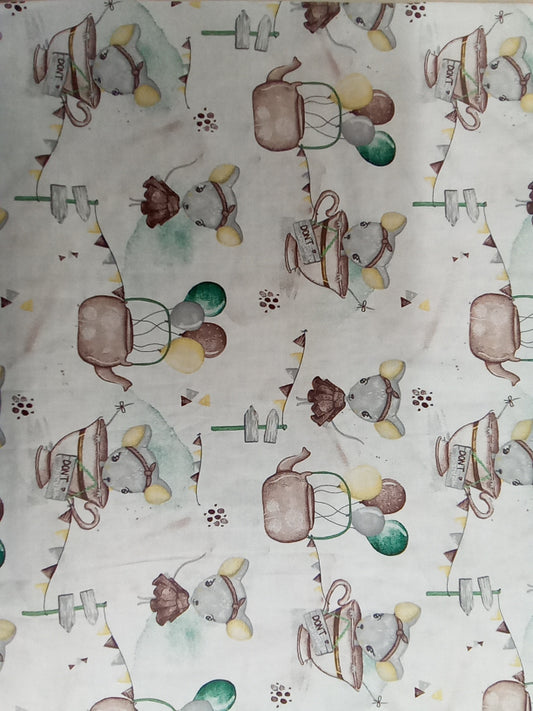 Couverture 70*90 souris marron