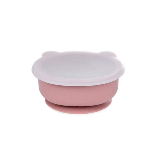 Bol en silicone Aydan avec couvercle (rose antique)