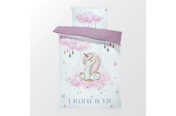 Couverture 75*100 licorne