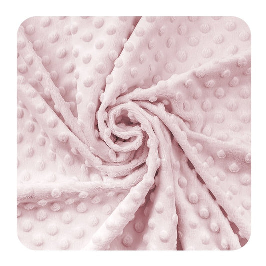 Minky boule couleur rose claire